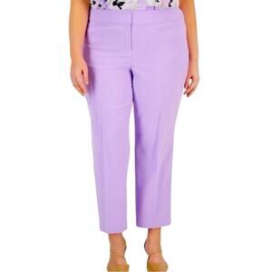 Kasper New Dress Pants Straight Leg Flat Front Lavendar Women’s Plus Size 22W